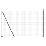 Vidaxl euro-hek met betonnen voetstuk 10 x 1,6 m pvc-coated staal mesh - afbeelding 2