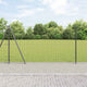 Vidaxl euro-hek met betonnen voetstuk 10 x 1,2 m pvc-coated staal mesh