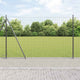 Vidaxl euro-hek met betonnen voetstuk 10 x 1,5 m pvc-coated staal mesh
