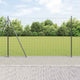 Vidaxl euro-hek met betonnen voetstuk 10 x 1,5 m pvc-coated staal mesh