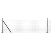 Vidaxl euro-hek met betonnen voetstuk 25 x 0,4 m pvc-coated staal mesh - afbeelding 2