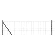 Vidaxl euro-hek met betonnen voetstuk 25 x 0,6 m pvc-coated staal mesh - afbeelding 2