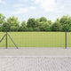 Vidaxl euro-hek met betonnen voetstuk 25 x 0,6 m pvc-coated staal mesh