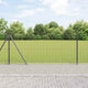 Vidaxl euro-hek met betonnen voetstuk 25 x 1 m pvc-coated staal grijs