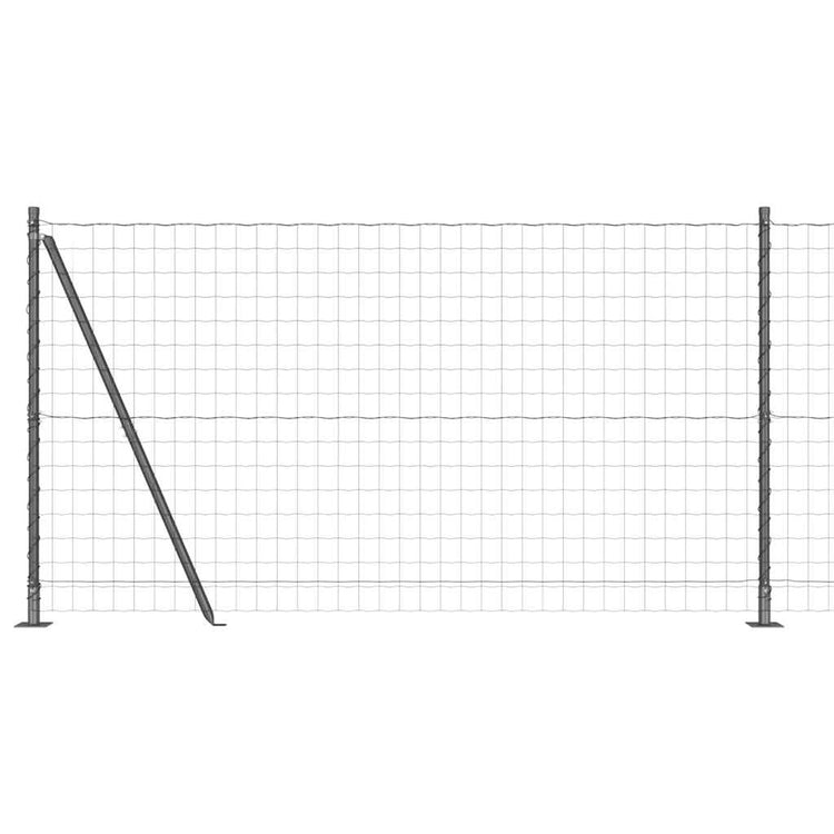 Vidaxl euro-hek met betonnen voetstuk 10 x 1,2 m pvc-coated staal mesh