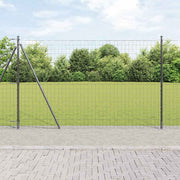 Vidaxl euro-hek met betonnen voetstuk 10 x 1,6 m pvc-coated staal mesh - afbeelding 1