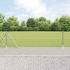 Vidaxl hek met paal zilver 0,6 x 10 m staal