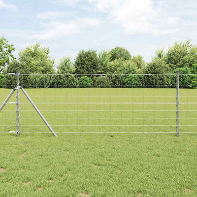 Vidaxl afrasteringspaal gegalvaniseerd 25 x 0,8 m staal