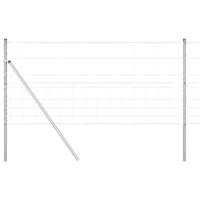 Vidaxl afrasteringspaal gegalvaniseerd 25 x 1 m staal