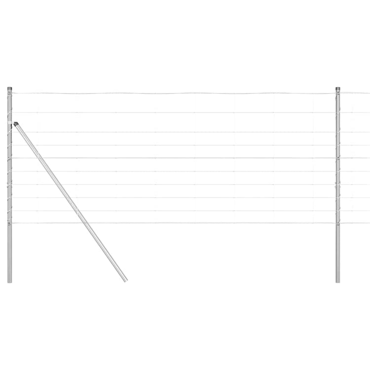 Vidaxl grond fix gelast draadhek 25 x 1 m gegalvaniseerd staal mesh