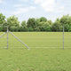 Vidaxl gecombineerd draadhek met spikes 25 x 0,8 m zilverkleurig mesh