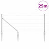 Vidaxl afrasteringspaal gegalvaniseerd 25 x 0,8 m staal
