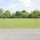 Vidaxl gelast draadhek met betonnen basis 25 x 1,2 m zilverkleurig