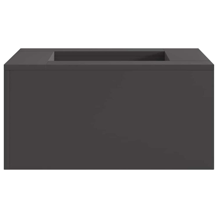 Vidaxl vuurkom zwart 60 x 60 x 30 cm weervast staal