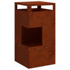 Vidaxl vuurkorf bruin 50 x 50 x 100 cm staal