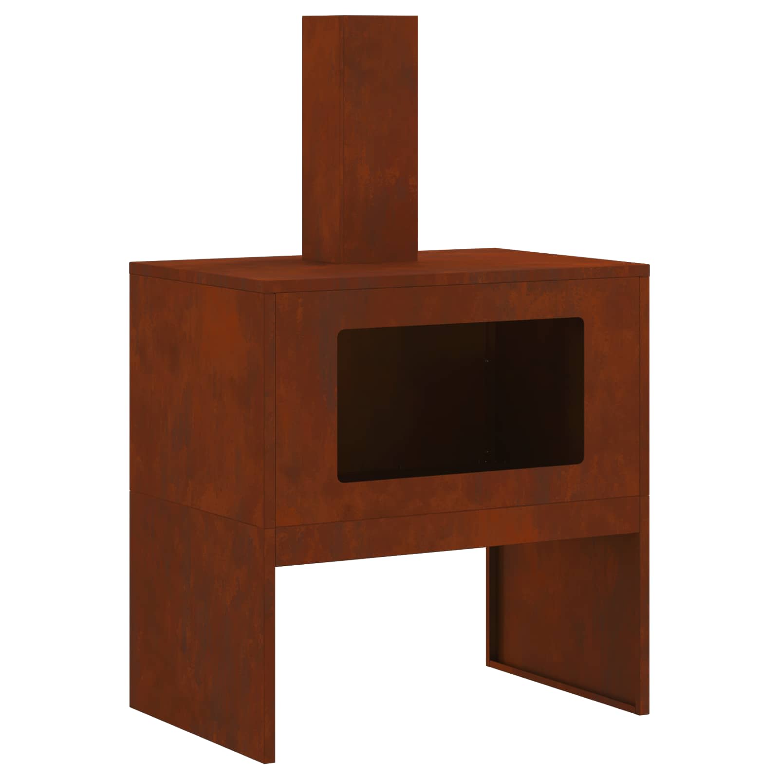 Vidaxl vuurkorf bruin 60 x 40 x 96 cm cortenstaal