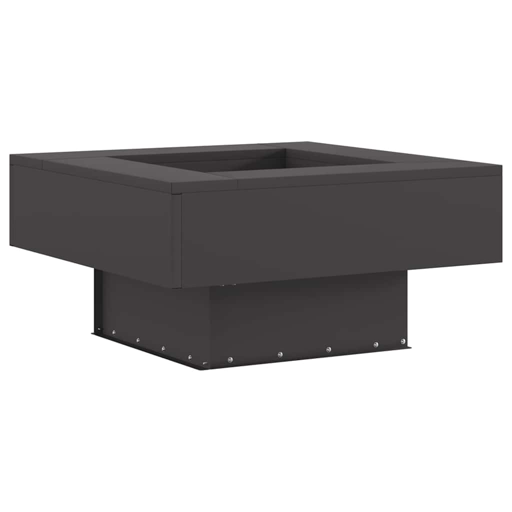 Vidaxl vuurkorf zwart 60 x 60 x 30 cm staal