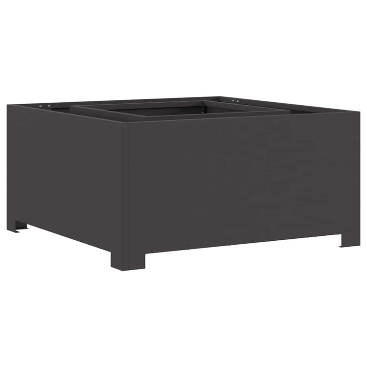 Vidaxl vuurkorf zwart 80 x 80 x 40 cm staal