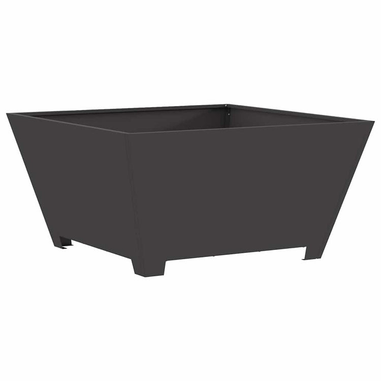 Vidaxl vuurkorf zwart 80 x 80 x 40 cm staal