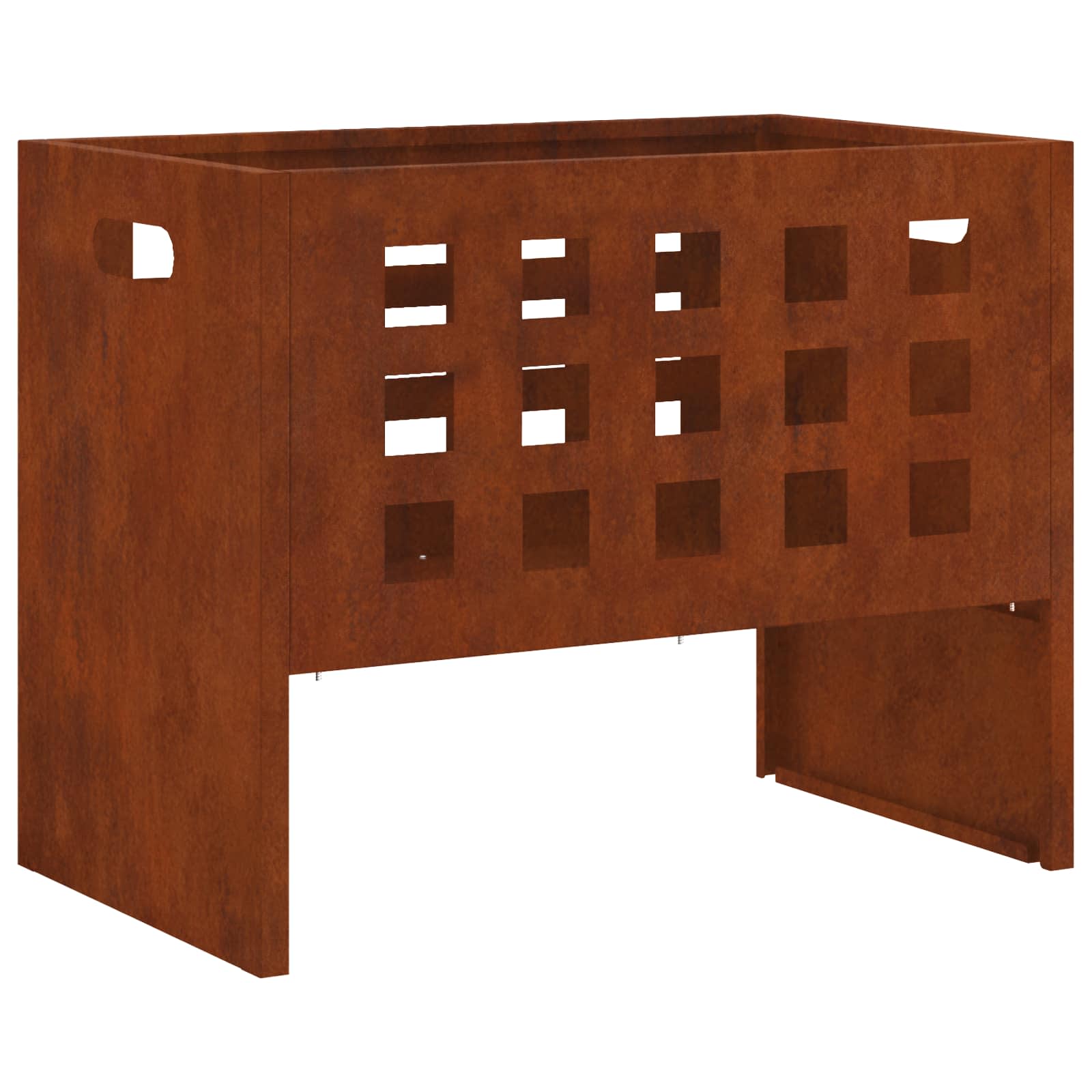 Vidaxl vuurkorf bruin 50 x 30 x 40 cm staal