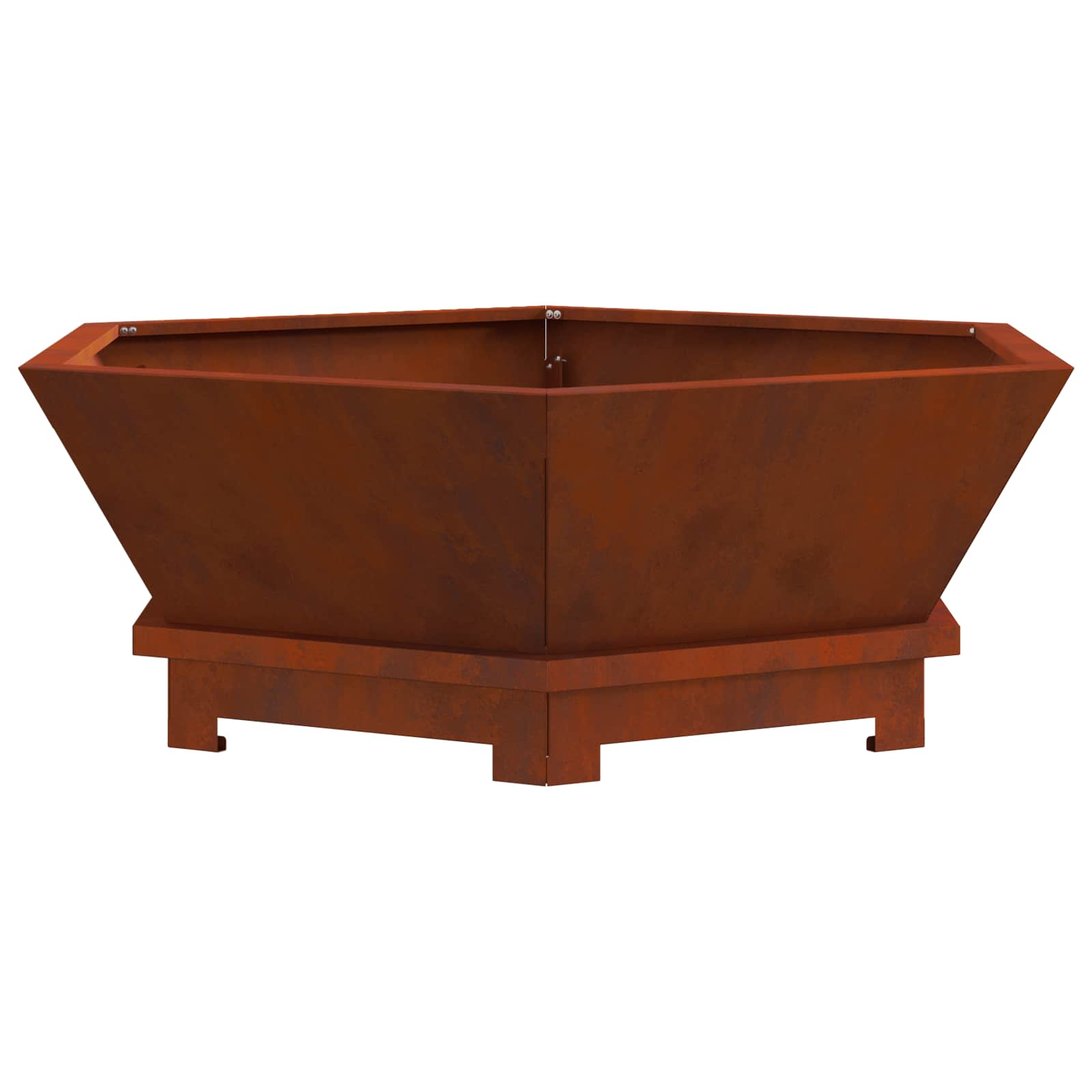 Vidaxl vuurkorf bruin 75 x 75 x 28 cm cortenstaal
