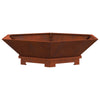 Vidaxl vuurkorf bruin 100 x 100 x 28 cm cortenstaal
