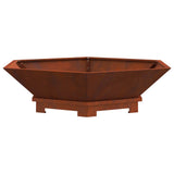 Vidaxl vuurkom roestkleurig 100 x 100 x 28 cm - afbeelding 2