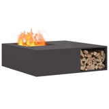 Vidaxl vuurkorf zwart 100 x 100 x 30 cm weervast staal - afbeelding 3