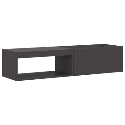Vidaxl vuurkom zwart 160 x 45 x 35 cm weervast staal
