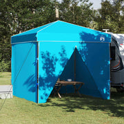 Vidaxl luifeltent 243 x 243 x 251 cm blauw stof - afbeelding 1