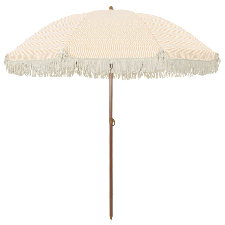 Vidaxl strandparasol 205 x 205 x 210 cm polyester en staal rond