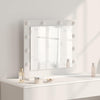 Vidaxl schmink spiegel wit 60 x 55 x 18 cm glas en hout met kunststof