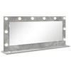 Vidaxl schmink spiegel rechthoekig beton grijs 100 x 45 x 18 cm