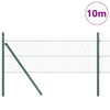 Vidaxl afrasteringspaal groen 10 x 0,4 m (36 mm gaas) staal en pvc