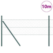 Vidaxl zeshoekig gaashek met grondbevestiging 10 x 0,4 m groen mesh - afbeelding 3