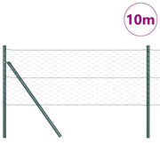 Vidaxl zeshoekig gaashek met grondbevestiging 10 x 0,6 m groen mesh - afbeelding 3