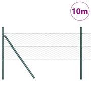 Vidaxl zeshoekig gaashek met grondbevestiging 10 x 0,8 m groen mesh - afbeelding 3
