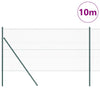 Vidaxl afrasteringspaal groen 10 x 1,2 m (36 mm gaas) staal en pvc