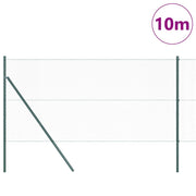 Vidaxl zeshoekig gaashek met grondbevestiging 10 x 1,4 m groen mesh - afbeelding 3