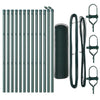 Vidaxl afrasteringspaal groen 25 x 0,8 m (25 mm gaas) staal en pvc
