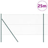 Vidaxl afrasteringspaal groen 25 x 1 m (13 mm gaas) staal