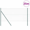Vidaxl afrasteringspaal groen 25 x 1,2 m (25 mm gaas) staal
