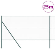 Vidaxl zeshoekig gaashek met grondbevestiging 25 x 1,4 m groen mesh - afbeelding 3