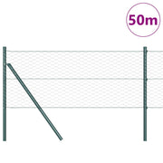 Vidaxl zeshoekig gaashek met grondbevestiging 50 x 0,6 m groen mesh - afbeelding 3