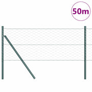 Vidaxl zeshoekig gaashek met grondbevestiging 50 x 0,6 m groen mesh - afbeelding 3