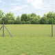 Vidaxl zeshoekig gaashek met grondbevestiging 10 x 0,5 m grijs mesh