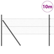 Vidaxl zeshoekig gaashek met grondbevestiging 10 x 0,5 m grijs mesh - afbeelding 3