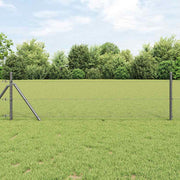 Vidaxl zeshoekig gaashek met grondbevestiging 10 x 0,8 m grijs mesh - afbeelding 1