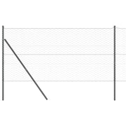 Vidaxl zeshoekig gaashek met grondbevestiging 10 x 1,4 m grijs mesh - afbeelding 2