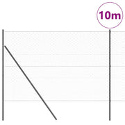 Vidaxl zeshoekig gaashek met grondbevestiging 10 x 1,5 m grijs mesh - afbeelding 3